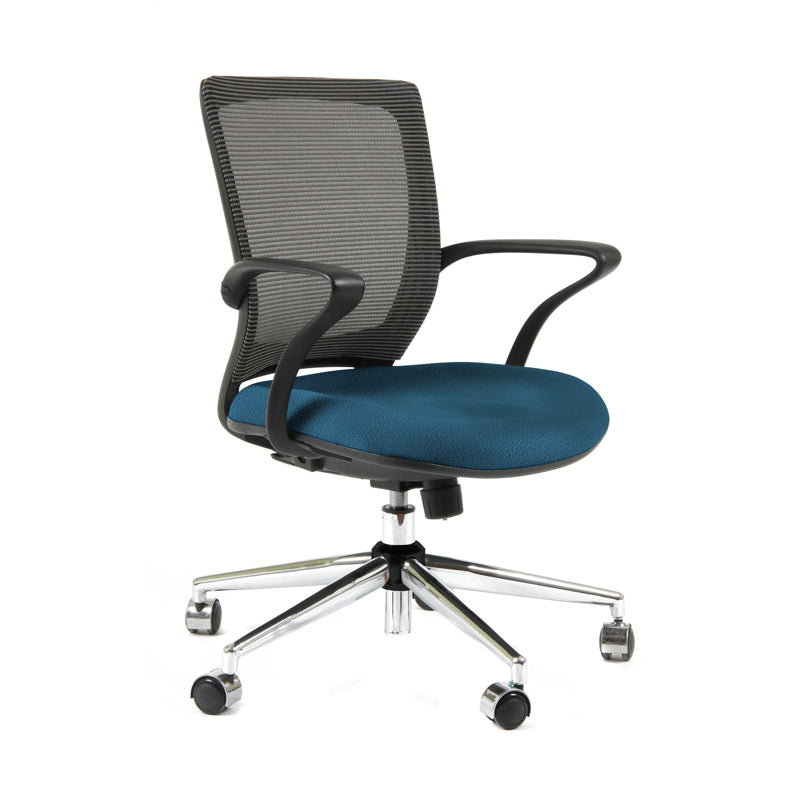 Silla TURIN Basic Marco negro Base Cromada